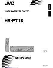 JVC HR-P71K(M)/A Instructions Manual