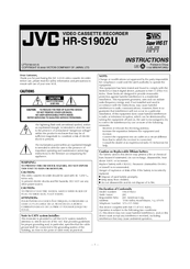 JVC HR-S1902U Instructions Manual