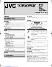 JVC HR-S5912U Instructions Manual