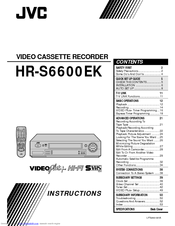 JVC HR-S6600EK Instructions Manual
