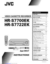 JVC HR-S7722EK Instructions Manual