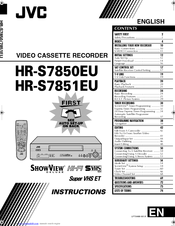 JVC HR-S7851EU Instructions Manual