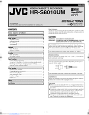 JVC HR-S8010UM Instructions Manual