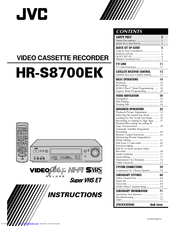 JVC HR-S8700EK Instructions Manual