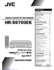 JVC HR-S9700MS Instruction Manual