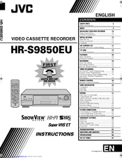 Jvc HR-S9850EU Instructions Manual