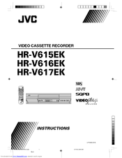 JVC HR-V616EK Instructions Manual