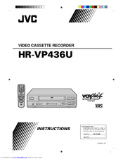 JVC HR-VP436U Instructions Manual
