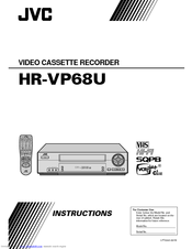 JVC HR-VP68U Instructions Manual