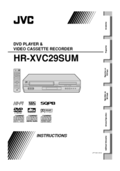 JVC HR-XVC29SUM Instructions Manual
