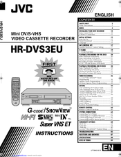 JVC HR-DVS3EU Instructions Manual