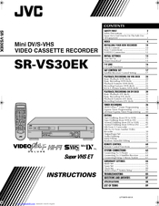 JVC SR-VS30EK Instructions Manual