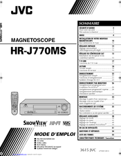 JVC MAGNETOSCOPE HR-J770MS Mode D'emploi