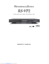 JVC RS-VP2 Owner's Manual