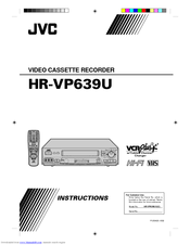 JVC HR-VP639U(C) Instructions Manual