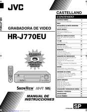 JVC HR-J770EU Manual Del Instrucción