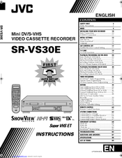 Jvc SR-VS30E Instructions Manual