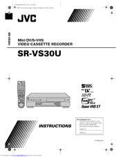 JVC SR-VS30U Instructions Manual
