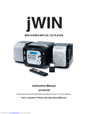 jWIN JX-CD2100 Instruction Manual