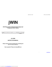 jWIN JD-VD509 Instruction Manual