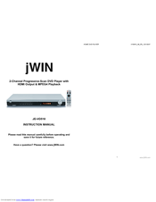 jWIN JD-VD518 Instruction Manual
