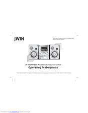jWIN JX-DVD400 Operating Instructions Manual