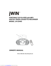 Jwin JX JX-CD492 JX-CD492 Owner's Manual