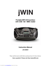 jWIN JX-CD561 Instruction Manual