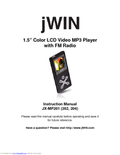 jWIN JX-MP201 Instruction Manual