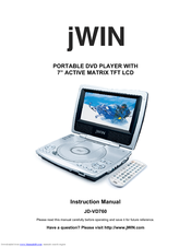 jWIN JD-VD760 Instruction Manual