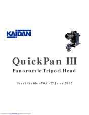 Kaidan QuickPan III User Manual