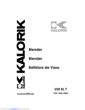 Kalorik USK BL 7 Operating Instructions Manual