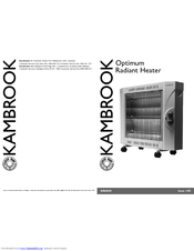 Kambrook Optimum Radiant Heater KRH600 Manual