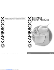 Kambrook Essentials
KSM25 Owner's Manual