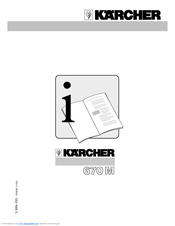 Kärcher 670M Operating Instructions Manual