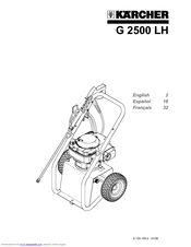 Kärcher G 2500 LH Operator's Manual