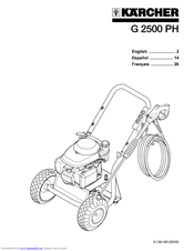 Kärcher G 2500 PH Operator's Manual