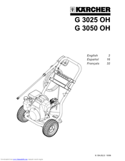 Kärcher G 3050 OH Operator's Manual