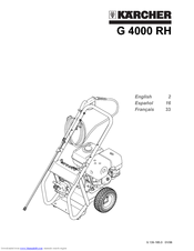 Kärcher G 4000 RH Operator's Manual
