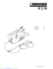 Kärcher K 2.19 Operator's Manual