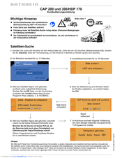 Kathrein CAP 200 Short User Manual