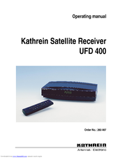 Kathrein UFD 400 Operating Manual