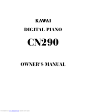 Kawai CN290 Owner's Manual