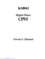 Kawai CP95 Owner's Manual