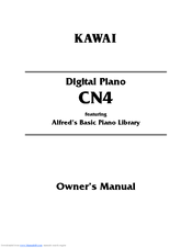 Kawai CN4 Owner's Manual
