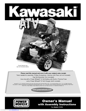 Fisher-Price Power Wheels C7478 Owner's Manual With Assembly Instructions