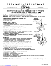 Keating Of Chicago BB & TS Fryer Service Instructions