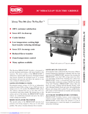 Keating Of Chicago Miraclean 3624 361 Specification Sheet