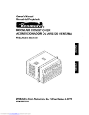 Kenmore 76100 - 10,000 BTU Single Room Air Conditioner Owner's Manual
