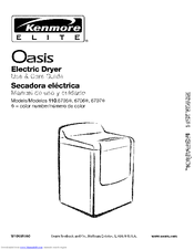 Kenmore Elite Oasis 110.6707 Series Use & Care Manual